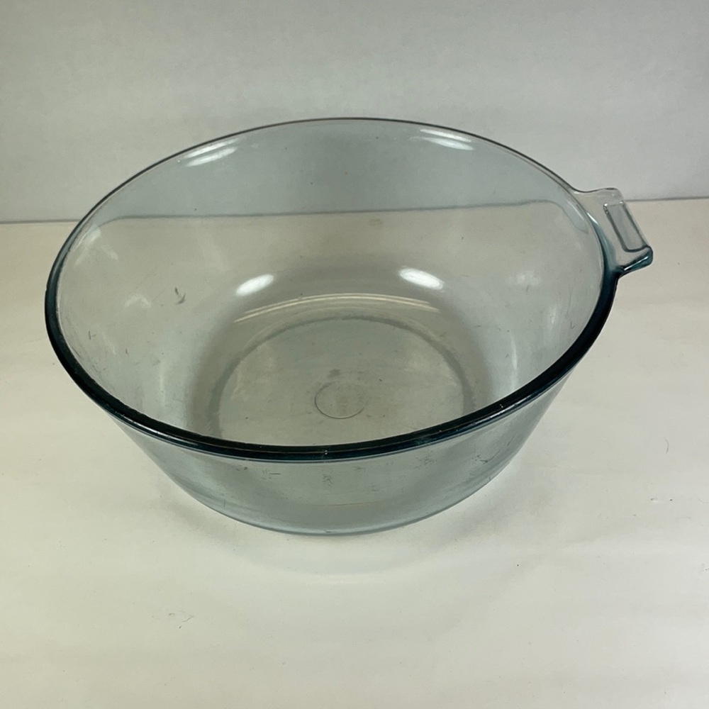 Pyrex blue flameware vintage sauce pan